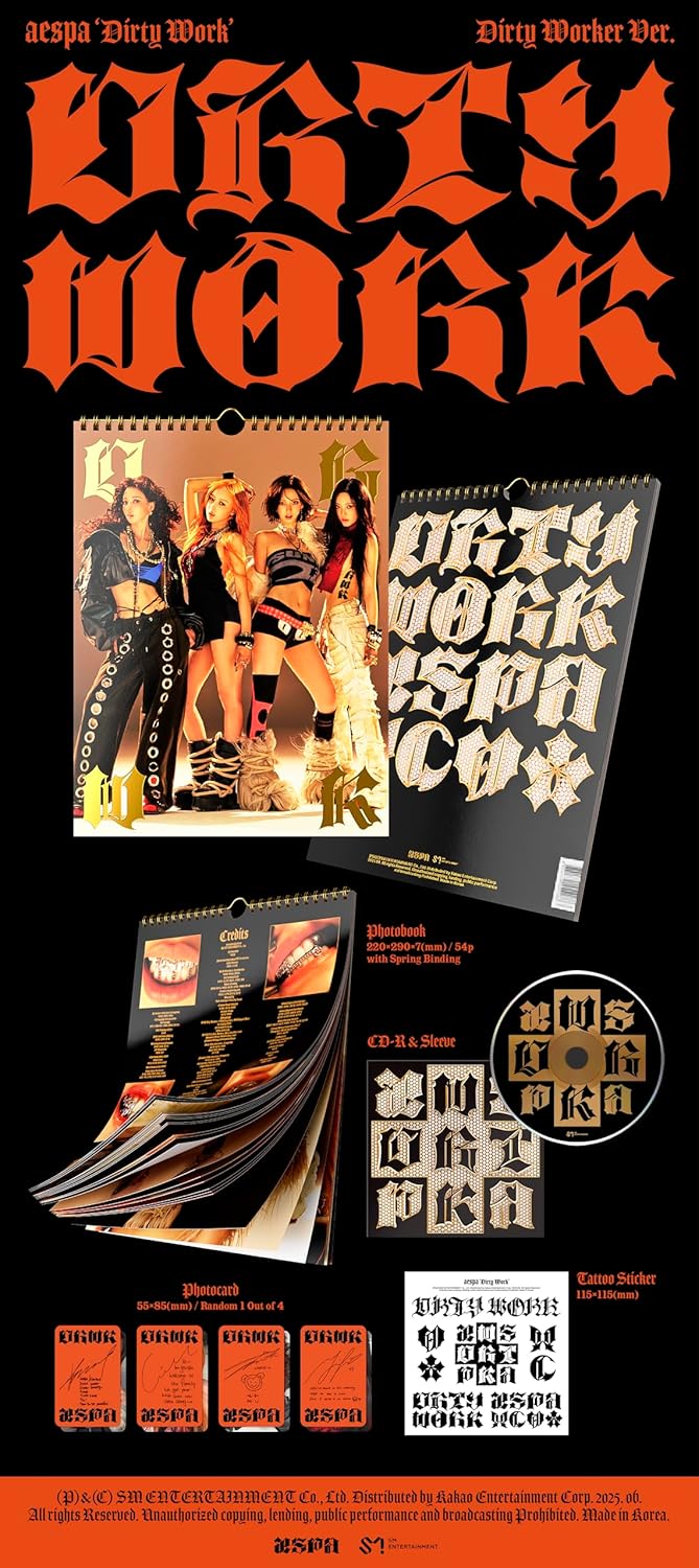Aespa - Single Album [Dirty Work] (Dirty Worker Ver.)