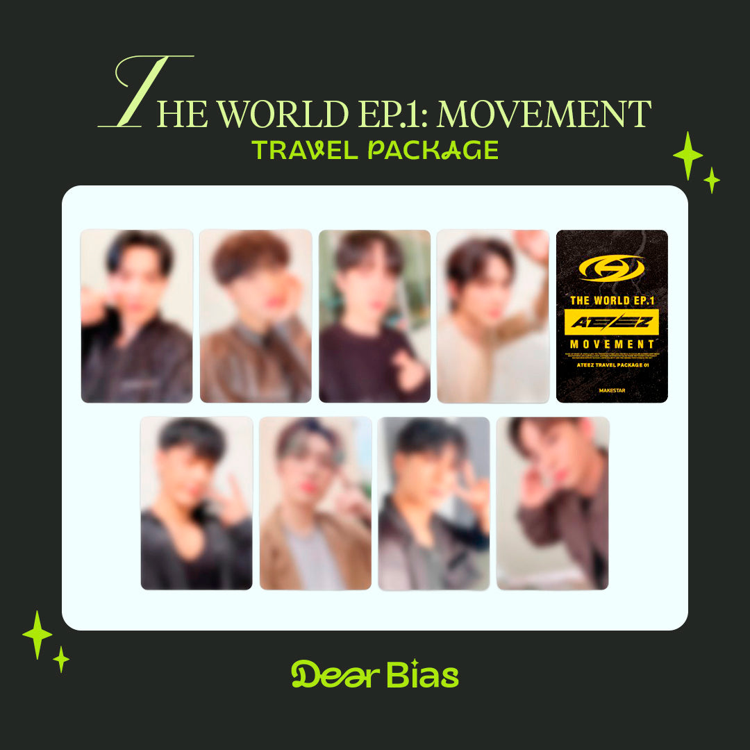 ATEEZ - [THE WORLD EP.1 : MOVEMENT] TRAVEL PACKAGE 01 PHOTOCARD