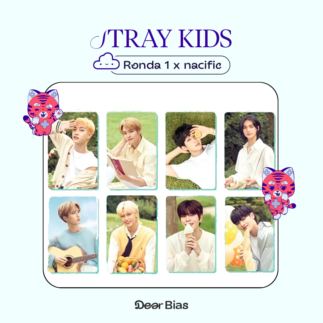 STRAY KIDS - Ronda 1 [STRAY KIDS x NACIFIC] Paquete photocards