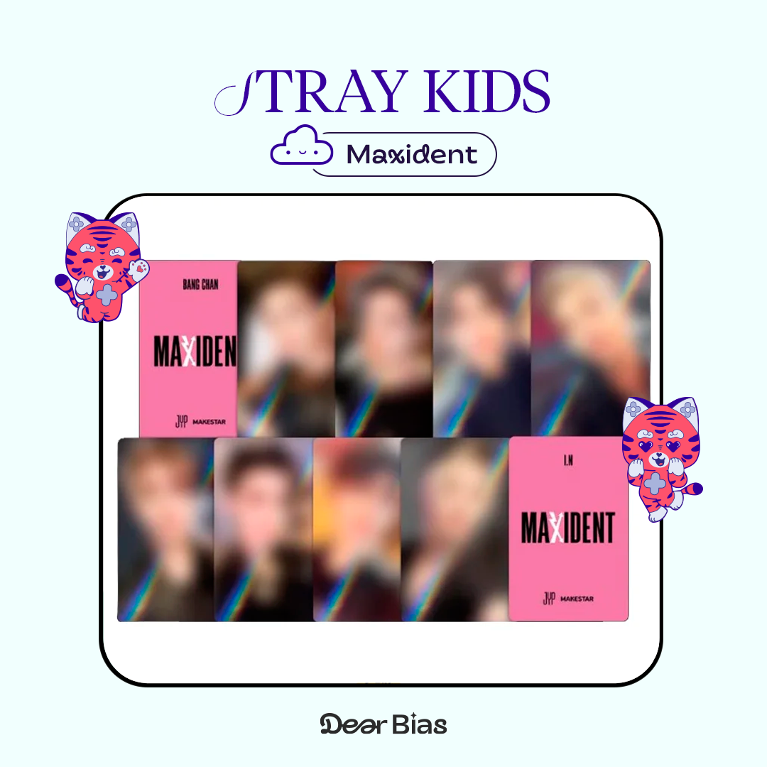 STRAY KIDS - Maxident Standard Ver. Photocard event HOLO (MAKESTAR POB)