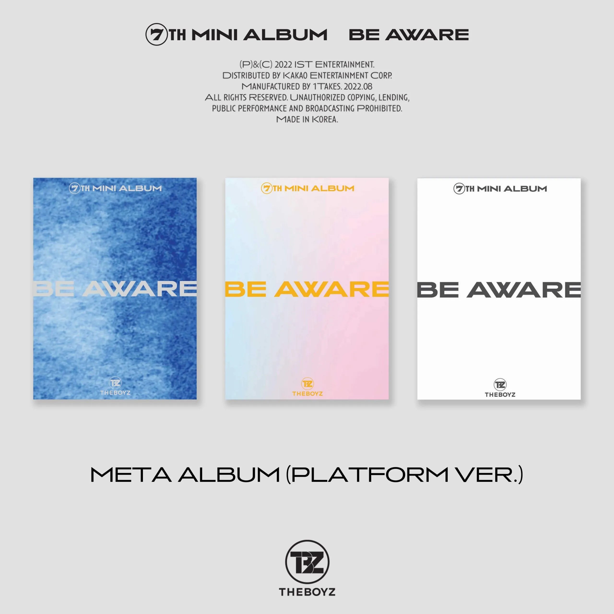 The Boyz - 7th MINI ALBUM [BE AWARE] Platform Ver.