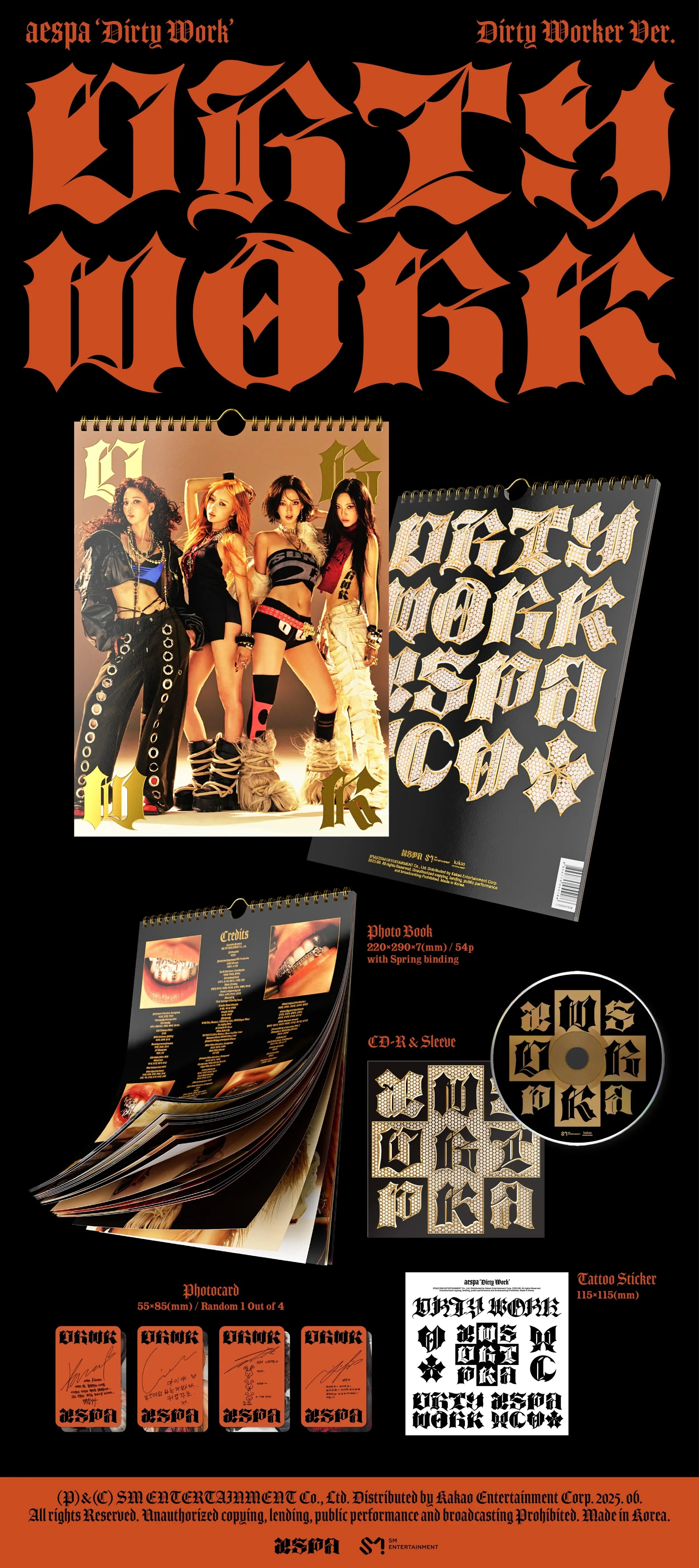 Aespa - Single Album [Dirty Work] (Dirty Worker Ver.)