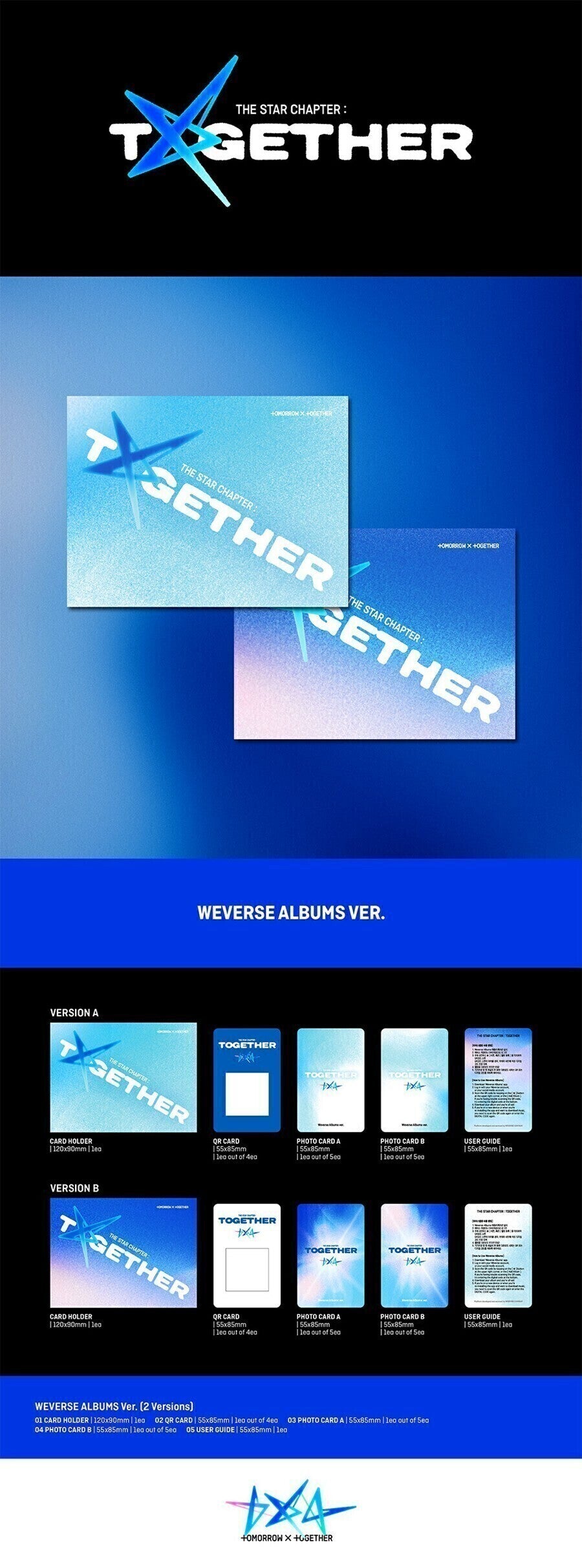 TXT TOMORROW X TOGETHER (TXT) - Album [THE STAR CHAPTER : TOGETHER] (Weverse Albums ver.)